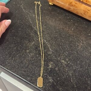 Gorjana griffin dog tag pendant necklace